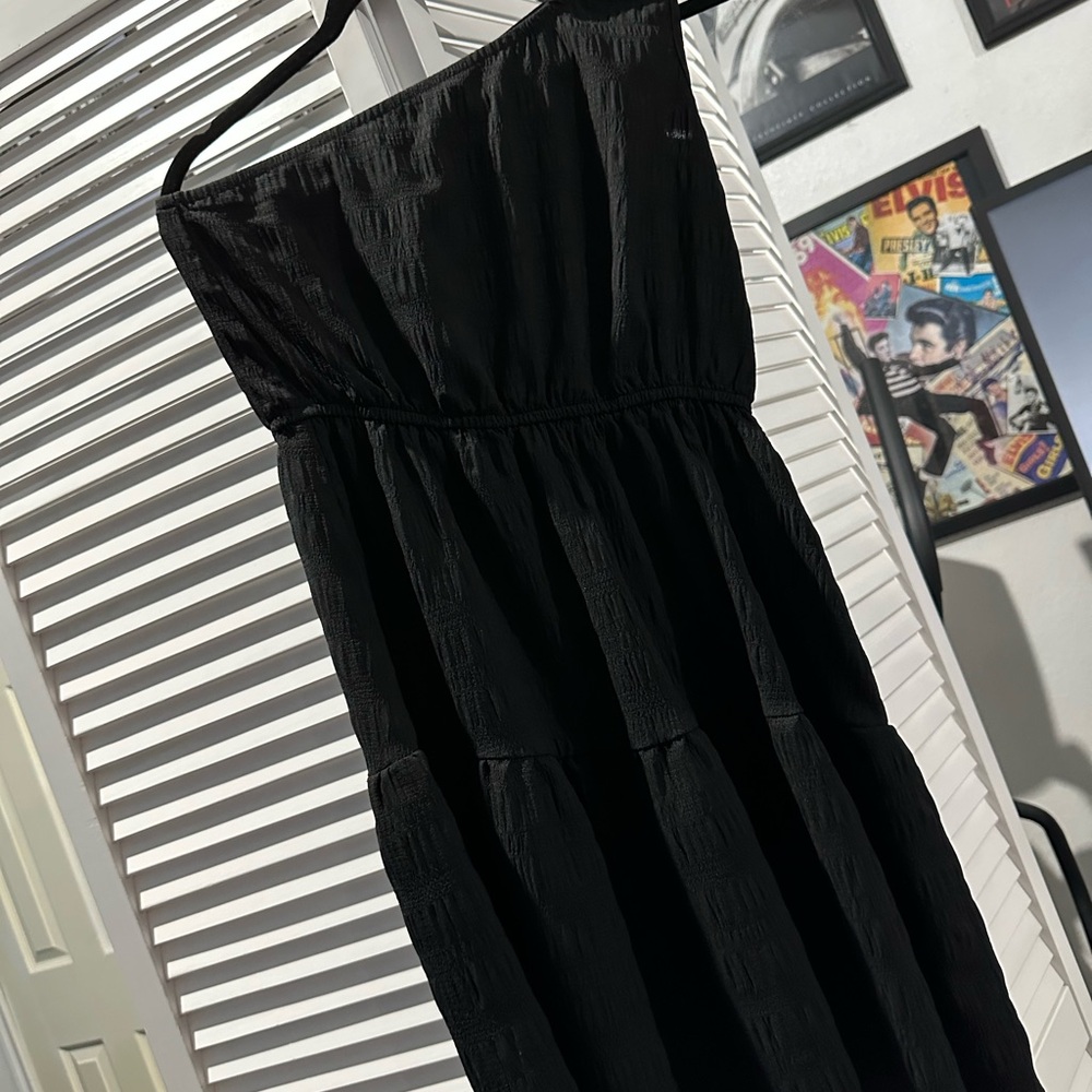SHEIN Black One Shoulder Dress